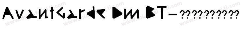 AvantGarde Dm BT字体转换